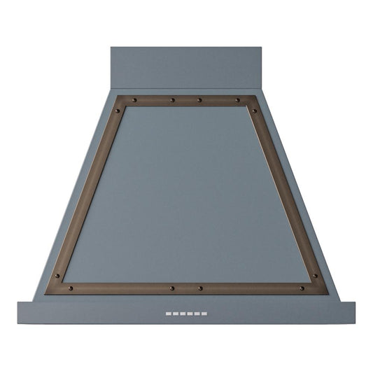 Ilve UANB30BGB Ilve Uanb30Bgb Nostalgie Ii Noblesse 30 Inch Range Hood With 600 Cfm (Blue Grey, Burnished)