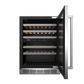 Thor Kitchen TWC24UD Thor Kitchen 24-Inch Undercounter Dual Zone Wine Cooler - Model Twc24Ud