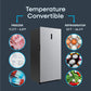 Element Appliance EXUF17CEES Element 17.0 Cu. Ft. Upright Convertible Freezer / Refrigerator - Stainless Steel, Energy Star (Exuf17Cees)
