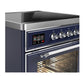 Ilve UMIB30NR3MBC Ilve Umib30Nr3Mbc Majestic Iii 30 Inch Induction Range With 4 Elements, 4 Cu. Ft. Oven Capacity (Triple Glass Door, Midnight Blue, Chrome)