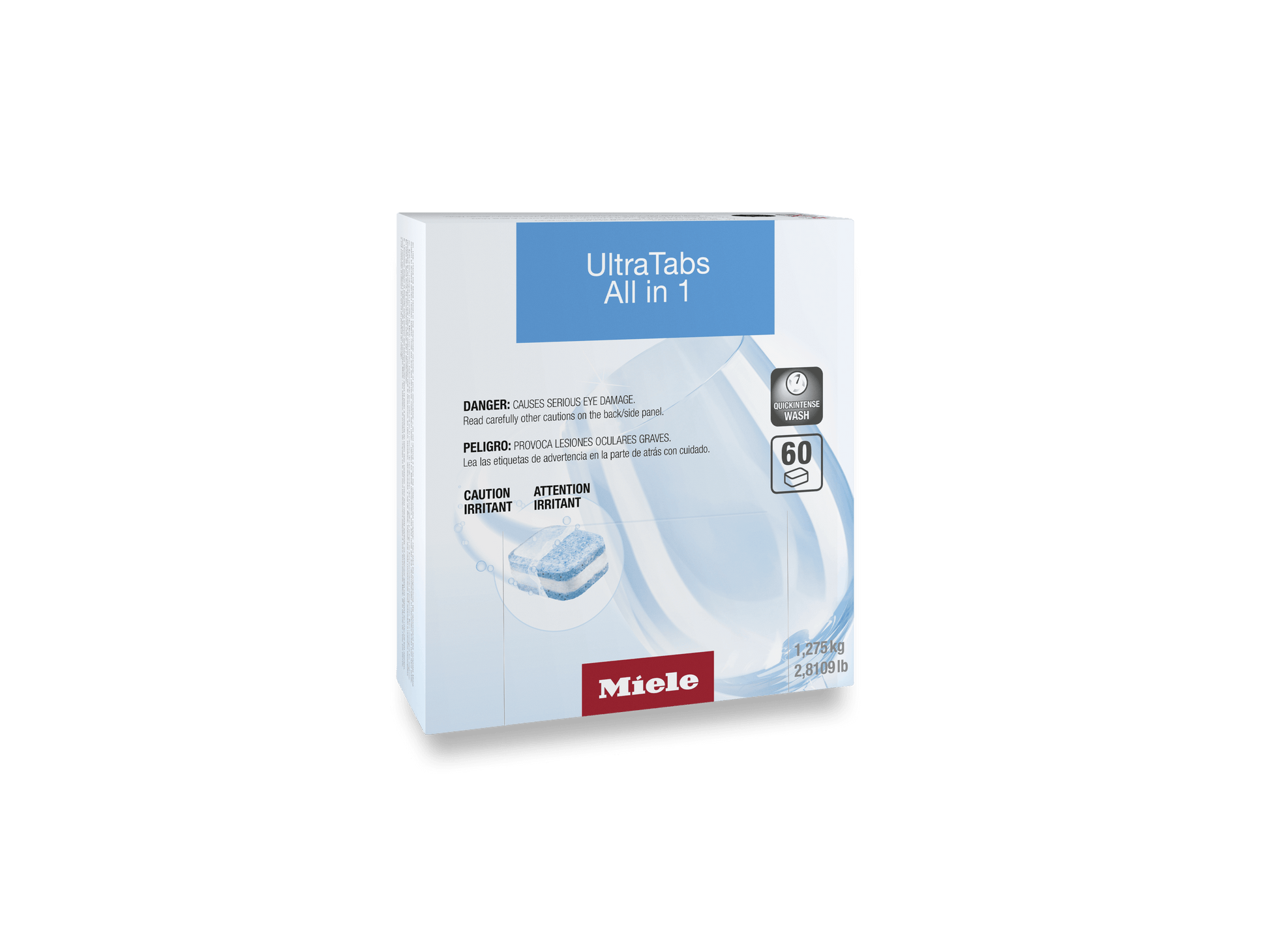 Miele GSCL0607T Ultratabs All In 1, 60 Tabs - For Best Cleaning Results In Miele Dishwashers.