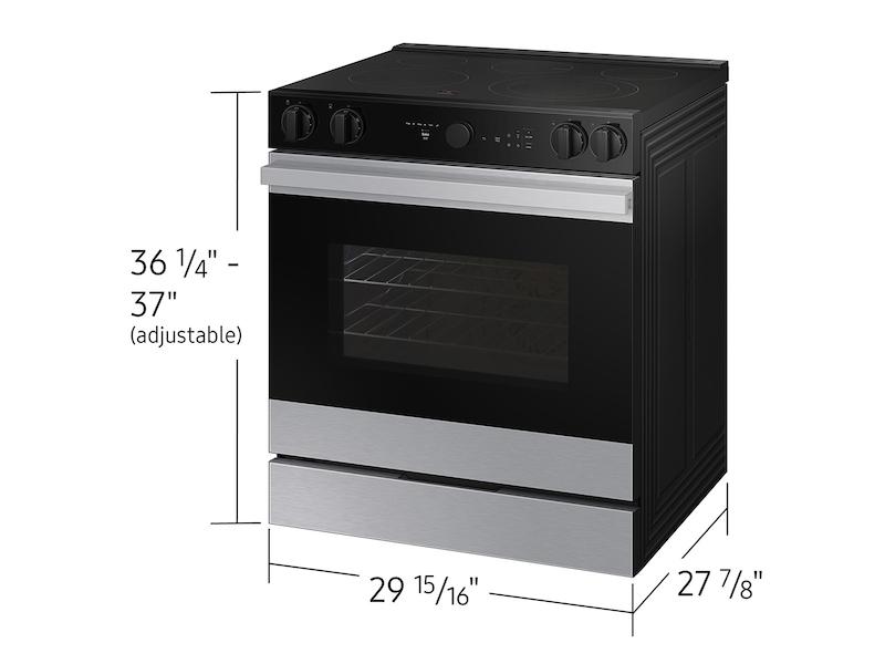 Samsung NSE6DG8700SR Bespoke 6.3 Cu. Ft. Smart Slide-In Electric Range With Smart Oven Camera & Illuminated Precision Knobs In Stainless Steel