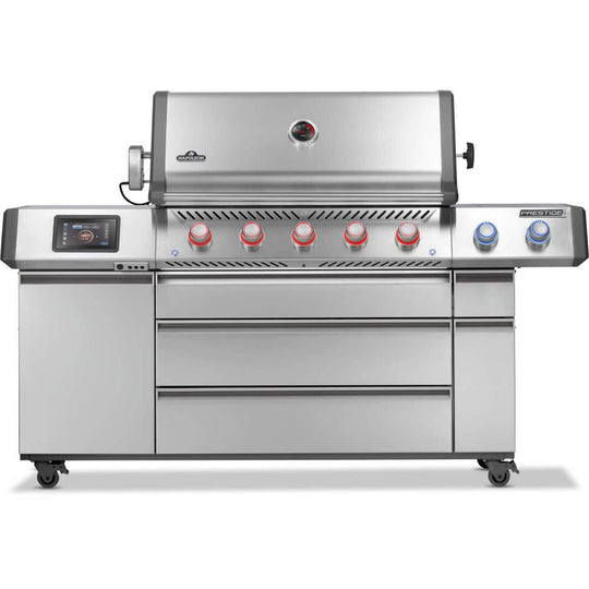 Napoleon Bbq PRO665VXRSIBNSS Prestige Pro 665 Elite With Smart Technology & Electric Smoker Box , Natural Gas, Stainless Steel