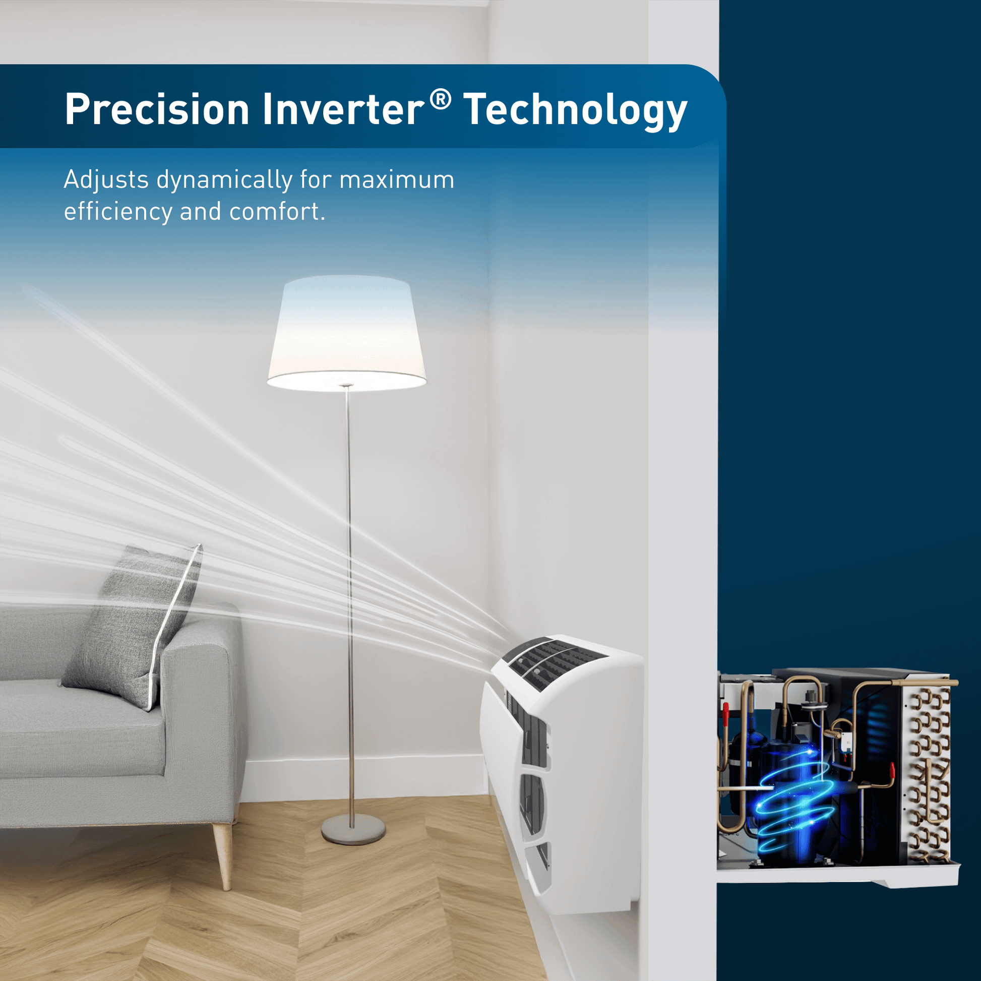 Friedrich WCVT12B30A Friedrich Wallmaster Inverter 12,000 Btu 230V Smart Through-The-Wall Air Conditioner - Cool Only