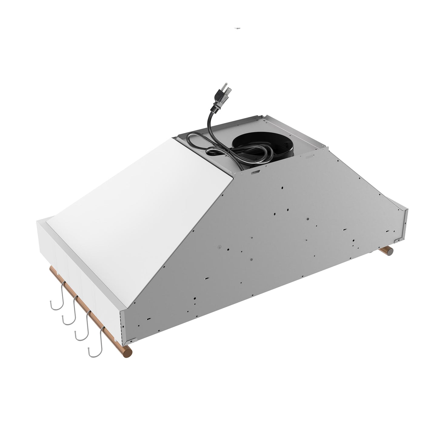 Forno FRHWM550336WHT Forno Venezia 36 Inch Wall-Mounted Range Hood In White With Touch Controls And Baffle Filters