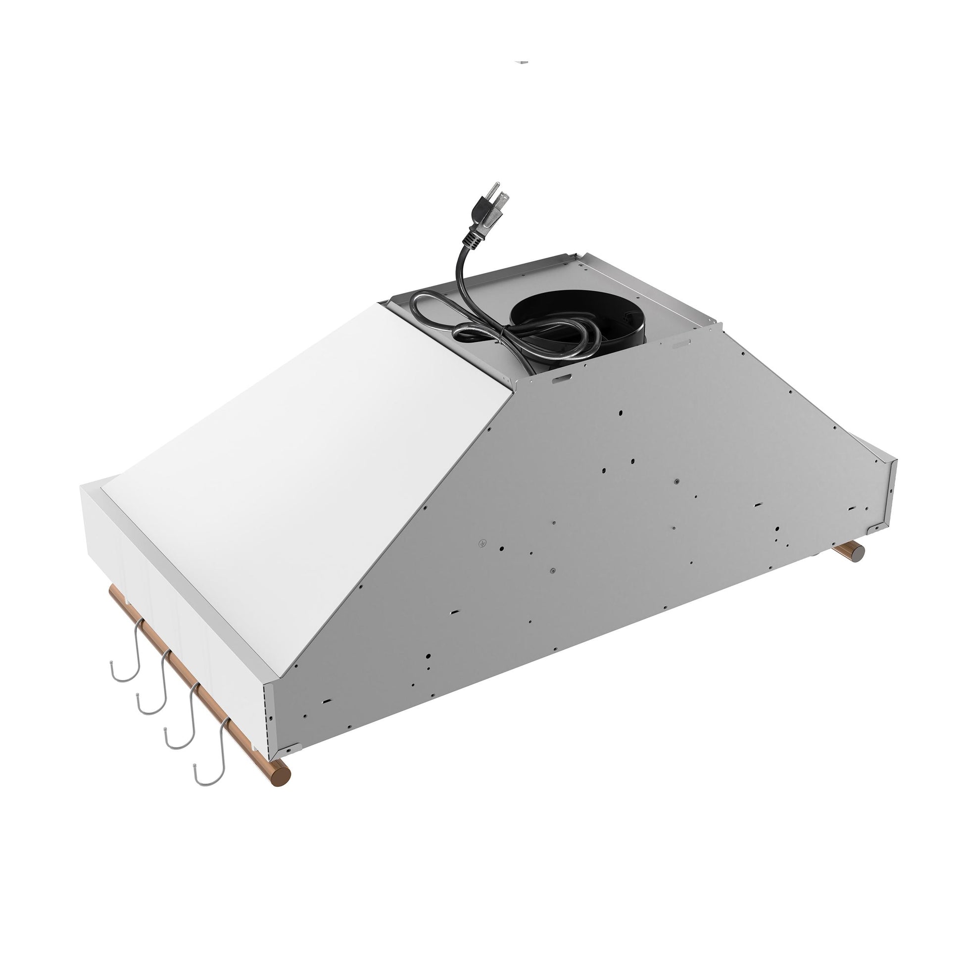Forno FRHWM550336WHT Forno Venezia 36 Inch Wall-Mounted Range Hood In White With Touch Controls And Baffle Filters