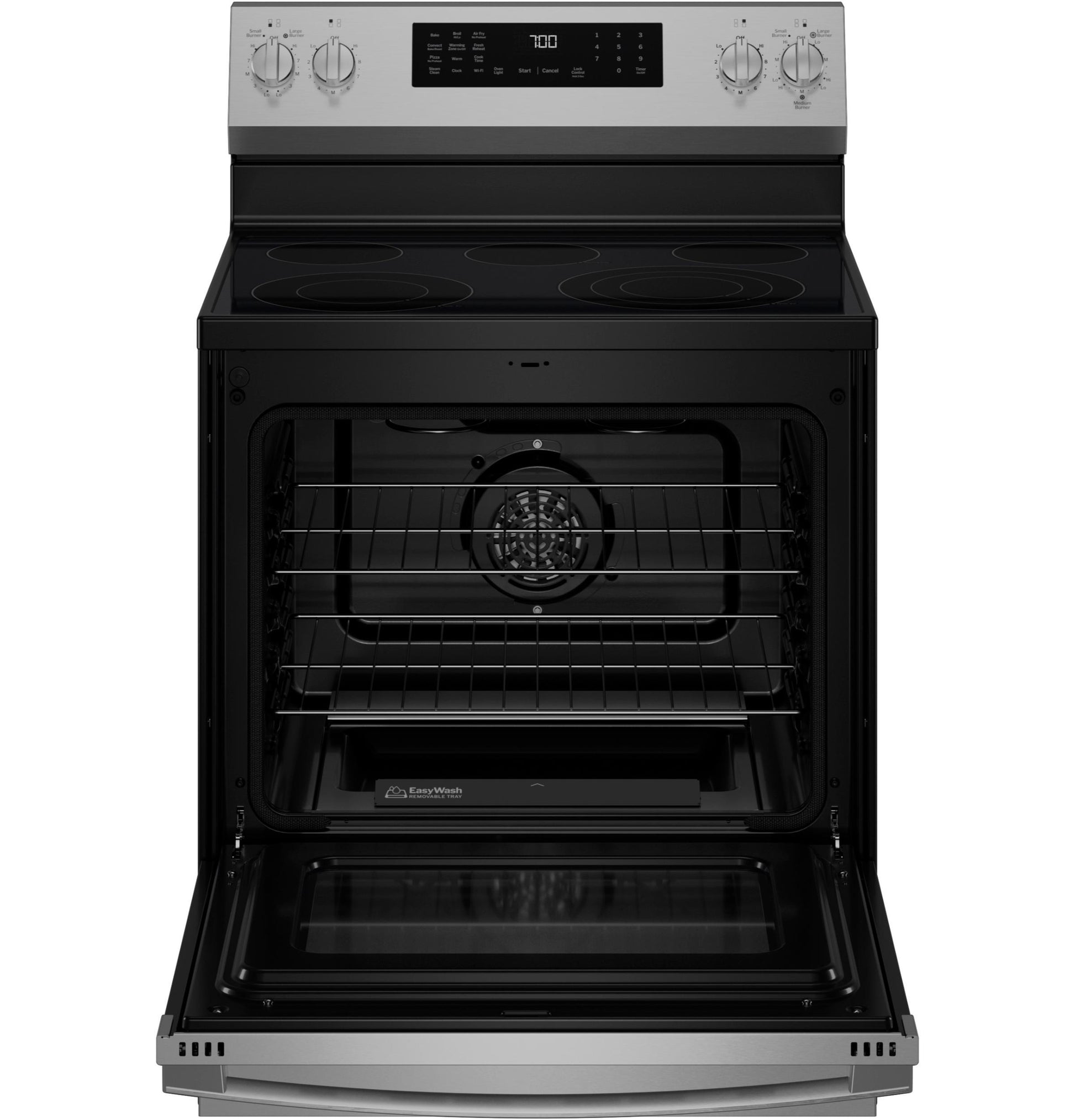 Ge Appliances PRF700AYFS Ge Profile™ Energy Star® 30" Smart Free-Standing Electric Convection Range With No Preheat Air Fry And Easywash™ Oven Tray