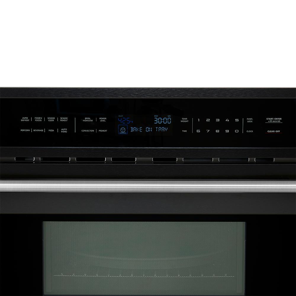 Forno FMWDR309330BLK Forno Oliena Espresso Black 30-Inch Built-In Microwave And Convection Oven Combo, 1.6 Cu.Ft, 1750W Convection, 1000W Microwave, Stainless Steel Interior, Glass Touch Controls, Sensor Cooking