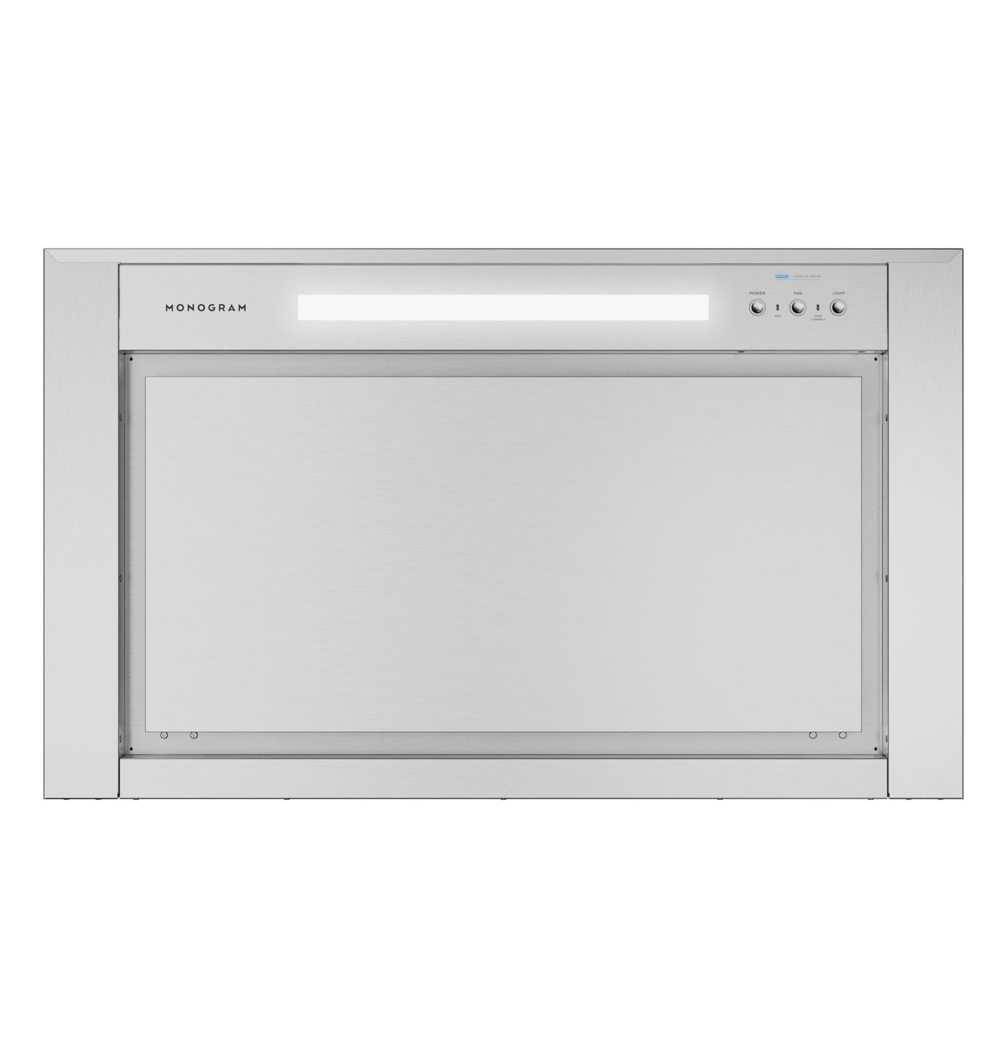 Monogram ZVWS361SRSS Monogram 36" Wall-Mounted Pyramid Chimney Vent Hood With Air Quality Sensors BLOWER SOLD SEPARATELY