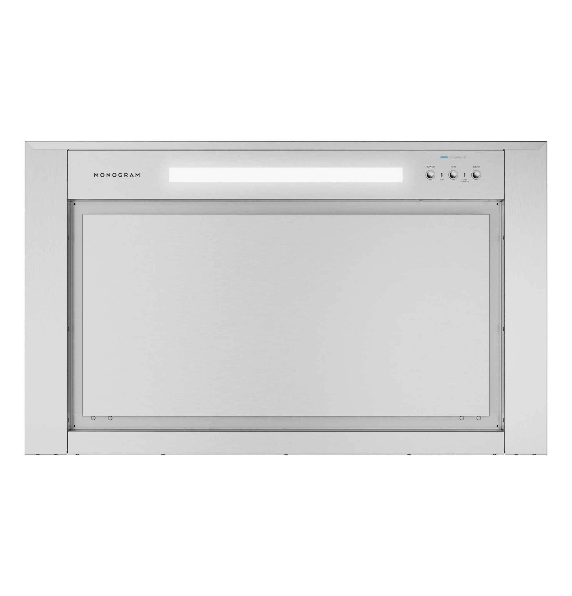 Monogram ZVWS361SRSS Monogram 36" Wall-Mounted Pyramid Chimney Vent Hood With Air Quality Sensors BLOWER SOLD SEPARATELY