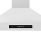 Forno FRHWM550336WHT Forno Venezia 36 Inch Wall-Mounted Range Hood In White With Touch Controls And Baffle Filters