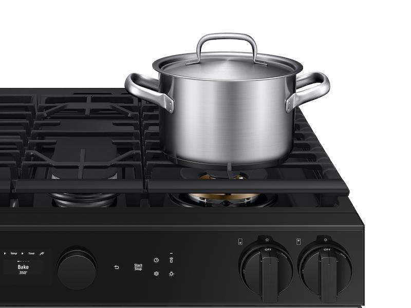 Samsung NSG6DG8500SR Bespoke 6.0 Cu. Ft. Smart Slide-In Gas Range With Air Sous Vide & Air Fry In Stainless Steel