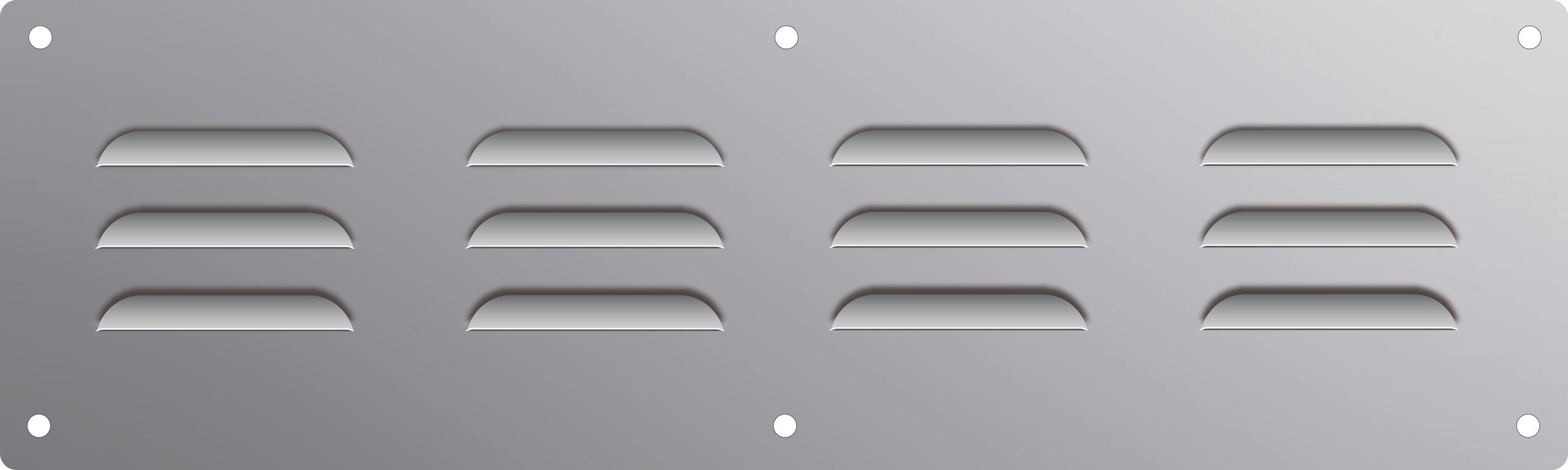 Xo Appliance XOGVENT4 Set Of 4 Stainless Steel Louvered Vent Covers