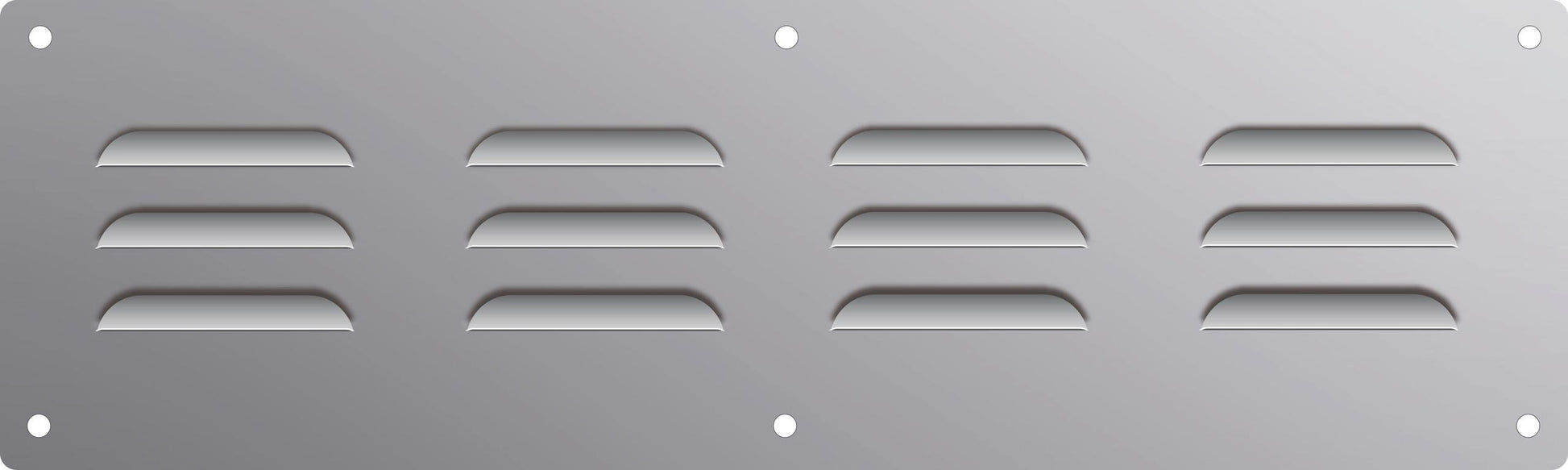 Xo Appliance XOGVENT4 Set Of 4 Stainless Steel Louvered Vent Covers