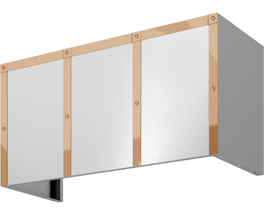 Zephyr BKDC13618APC Duct Cover Banding Kit, 36In X 18In, Polished Copper Finish