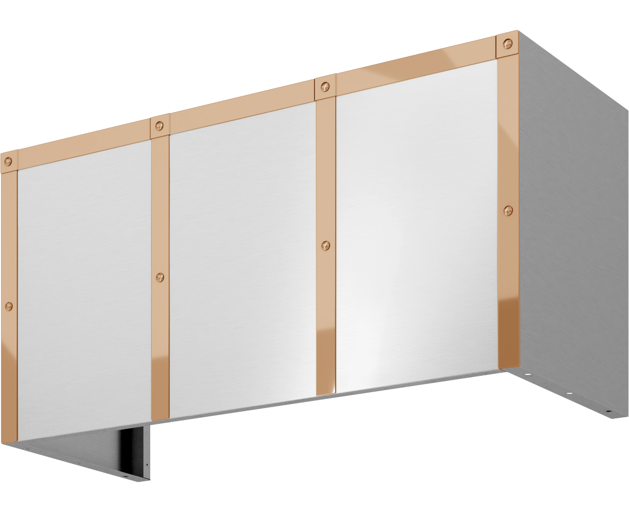 Zephyr BKDC14818APC Duct Cover Banding Kit, 48In X 18In, Polished Copper Finish