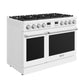 Thor Kitchen ARG48W 48 Inch Contemporary Professional Gas Range In White