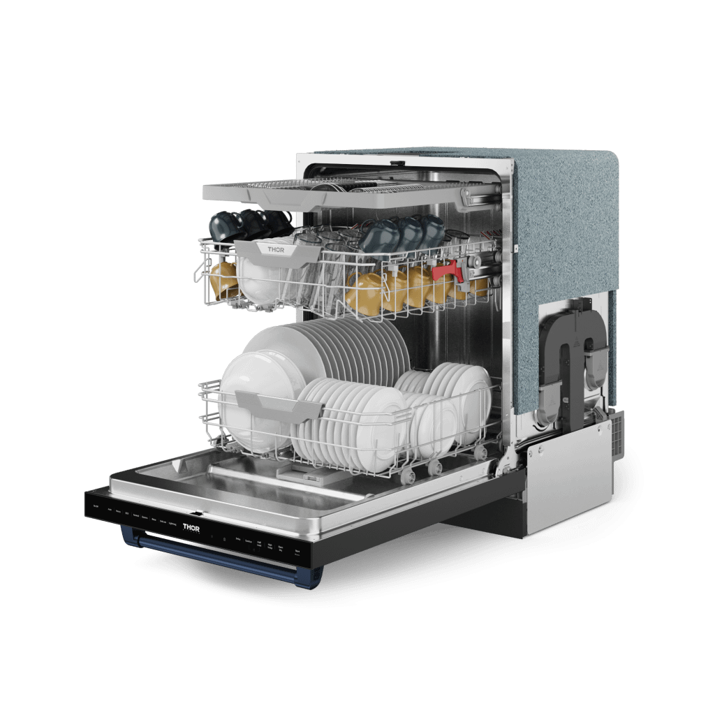 Thor Kitchen DW24X8BA00BLU 24 Inch Dishwasher Matte Black/Navy Blue Gordon Ramsay Series - Dw24X8Ba00-Blu