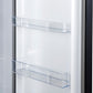 Forno FFFFD172228BLKRS Forno Maderno 28-Inch Convertible Freezer/Refrigerator In Black With Antique Brass Handle, 13.6 Cu.Ft. Right Swing