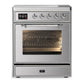 Ilve UMIB30NR3SSC Ilve Umib30Nr3Ssc Majestic Iii 30 Inch Induction Range With 4 Elements, 4 Cu. Ft. Oven Capacity (Triple Glass Door, Stainless Steel, Chrome)