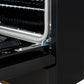 Forno FFSGS611336BLK Forno Antico 36-Inch Dual Fuel Range, Black And Antique Brass, 6 Burners, 4.5 Cu.Ft. Convection Oven
