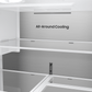 Samsung RF70H25HER Bespoke Ai 3-Door French Door Zero Clearance Fit Dual Auto Ice Maker 24 Cu. Ft.