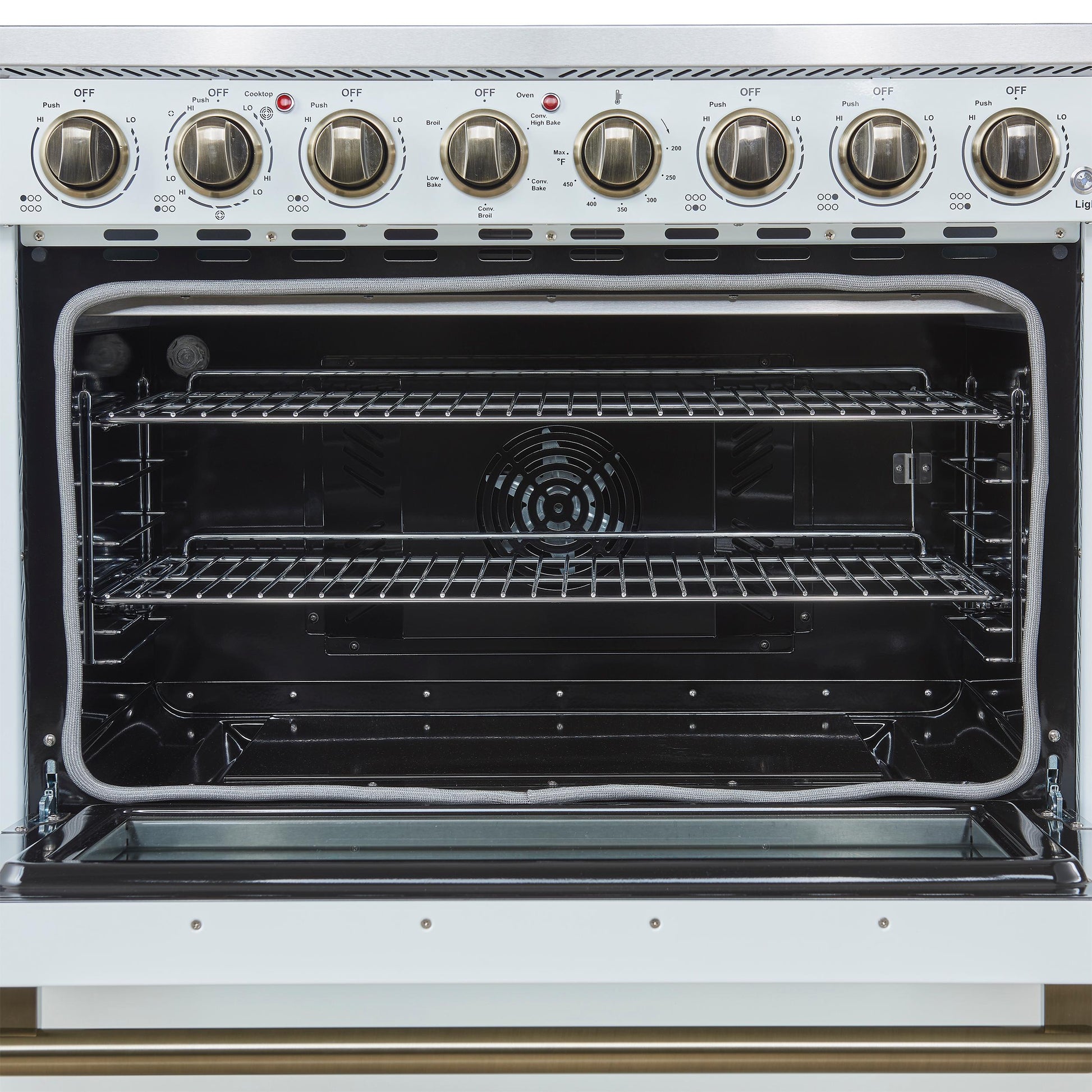 Forno FFSEL601136WHT Forno Paolo 36 Inch White Freestanding Electric Range, Stainless Steel, 5.44 Cu.Ft, True Convection Oven, Energy Efficient