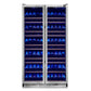 Forno FWCDR664240S Forno Vernazza 40-Inch Side-By-Side Dual Zone Wine Cellar, 25.07 Cu.Ft Capacity, Stainless Steel, Temperature Control, Uv-Protected Glass Door, Wooden Shelves