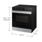 Samsung NSE6DG8300SR Bespoke 6.3 Cu. Ft. Smart Slide-In Electric Range With Air Fry & Precision Knobs In Stainless Steel