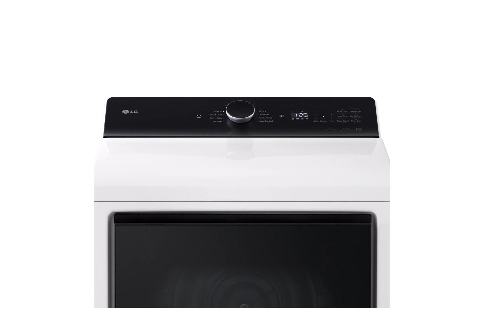 Lg DLHC8402W 7.3 Cu. Ft. Ultra Large Capacity Smart Rear Control Ventless Dryer With Dual Inverter Heat Pump Technology And Inverter Direct Drive Motor System