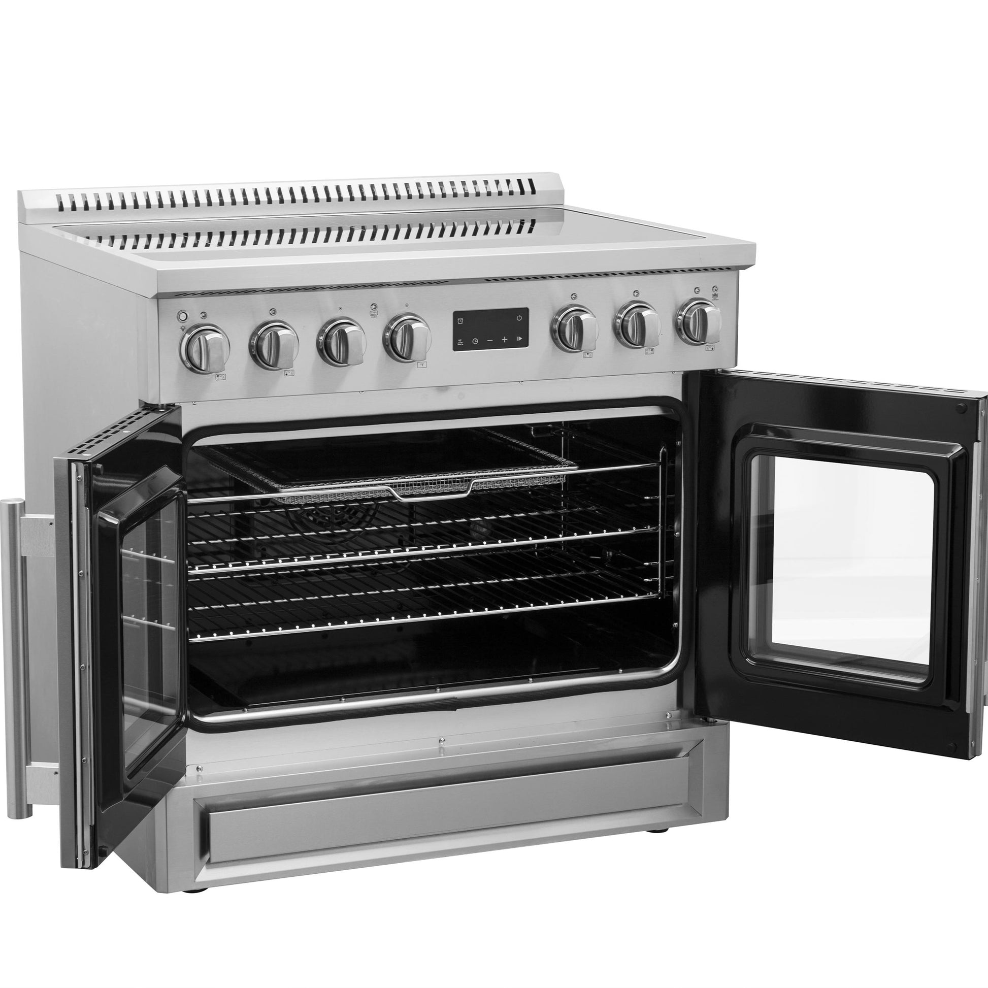 Forno FFSIN095036 Forno Torino 36 Inch French Door Induction Range With Air Fryer And True Convection Oven