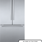 Bosch B36CT84SNS 800 Series, French Door Bottom Freezer, Multi Door, 36'', Brushed Steel (With Anti-Fingerprint)