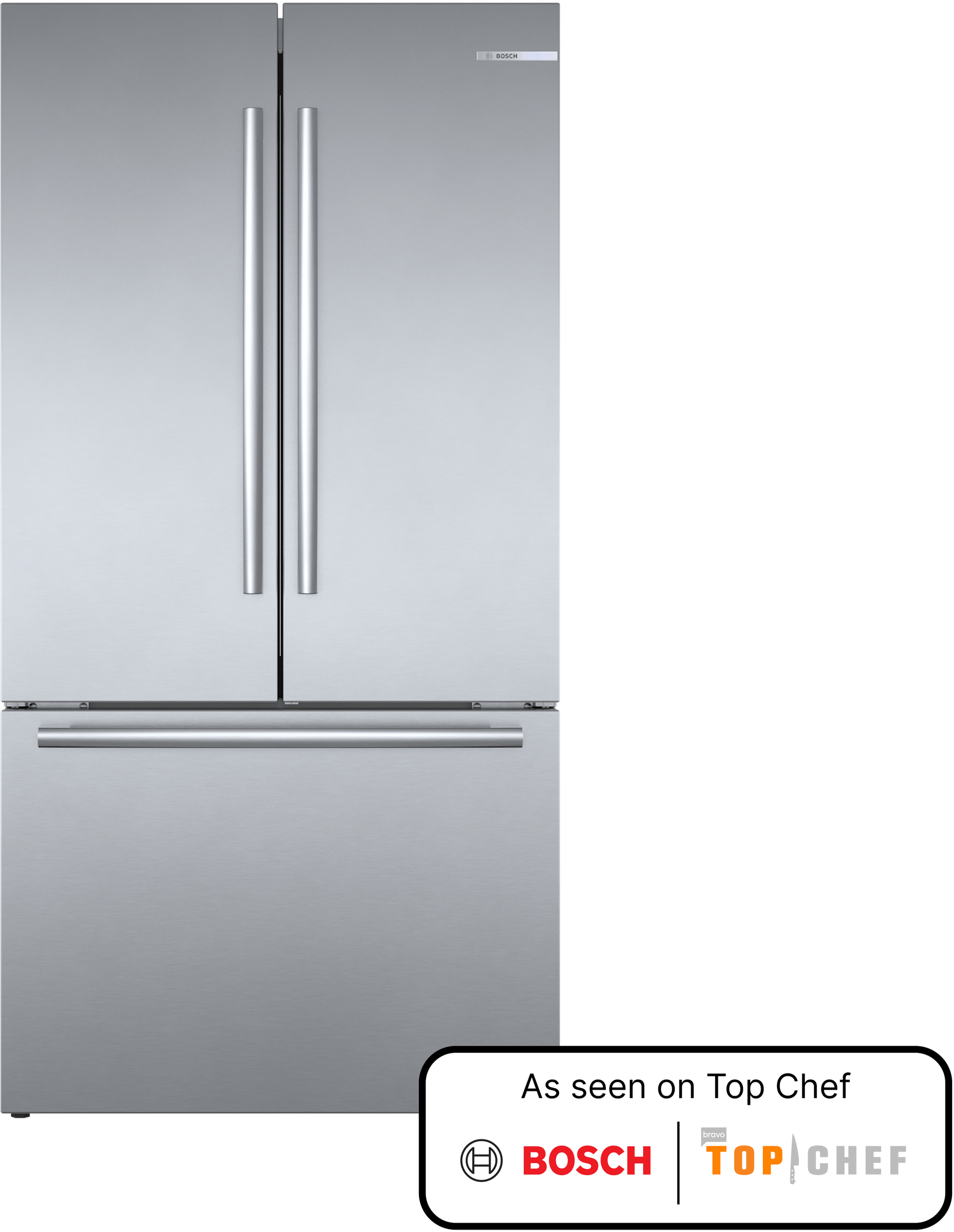 Bosch B36CT84SNS 800 Series, French Door Bottom Freezer, Multi Door, 36'', Brushed Steel (With Anti-Fingerprint)