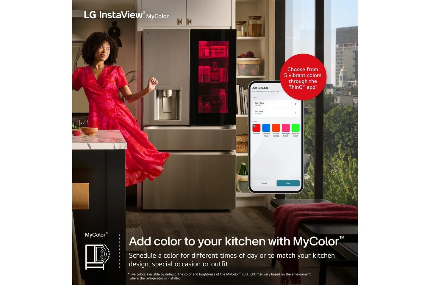 Lg LF29S9775S 29 Cu. Ft. Standard-Depth Max&#8482; 4-Door French Door Refrigerator With Mirror Instaview® Mycolor&#8482; And Mini Craft Ice&#8482;