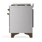 Ilve UM60FSNR3SSBLP Ilve Um60Fsnr3Ssblp Majestic Iii 60 Inch Dual Fuel Range With 7 Burners, Griddle And French Top, Dual Function Burner With Up To 25,000 Btu (Liquid Propane, Triple Glass Door, Stainless Steel, Burnished)