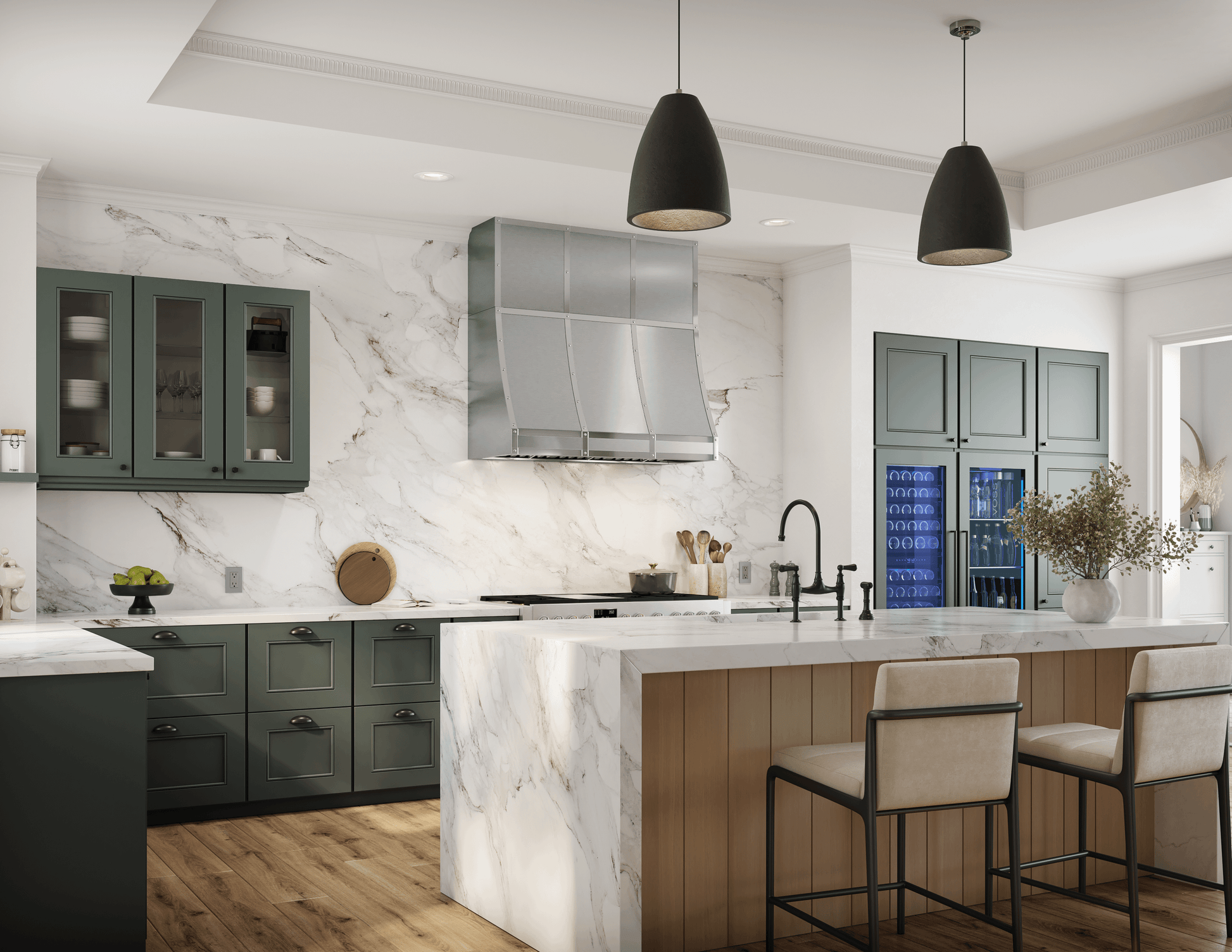 Zephyr CHFT48ASX Forte Wall Custom Hood, 48In, Ss, Body Only Insert Sold Separately