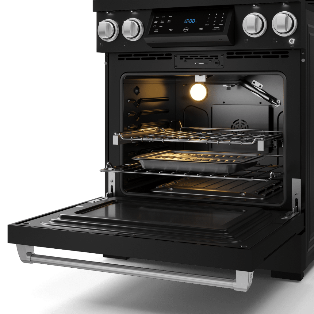 Thor Kitchen RSG30BLPSS 30 Inch Professional Lp Range With Tilt Panel Touch Control In Matte Black/Stainless Steel Gordon Ramsay Series - Rsg30Blp-Ss