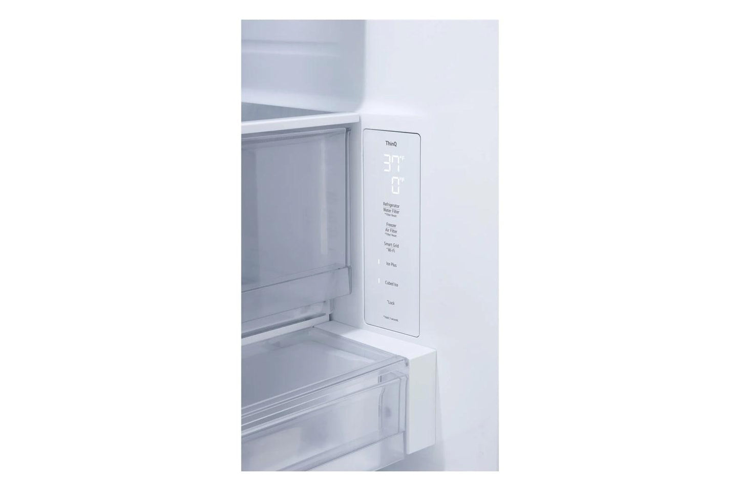 Lg LF25Z6211S 25 Cu. Ft. Counter-Depth Max&#8482; With Zero Clearance&#8482; 3-Door French Door Refrigerator With Thin Door Design