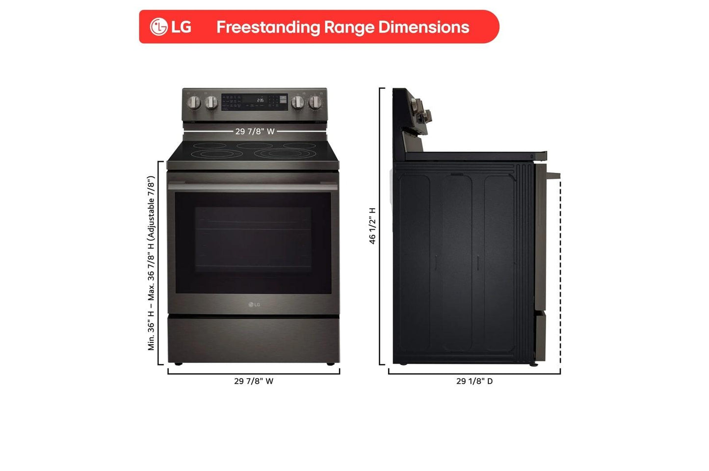 Lg LREN6325ZE 6.3 Cu. Ft. Smart Wi-Fi Enabled Probake Convection® Electric Range With Air Fry & Easyclean®