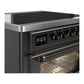 Ilve UMIB36NR3MGB Ilve Umib36Nr3Mgb Majestic Iii 36 Inch Induction Range With 6 Elements, 3.5 Cu. Ft. Total Oven Capacity (Triple Glass Door, Graphite Matte, Burnished)