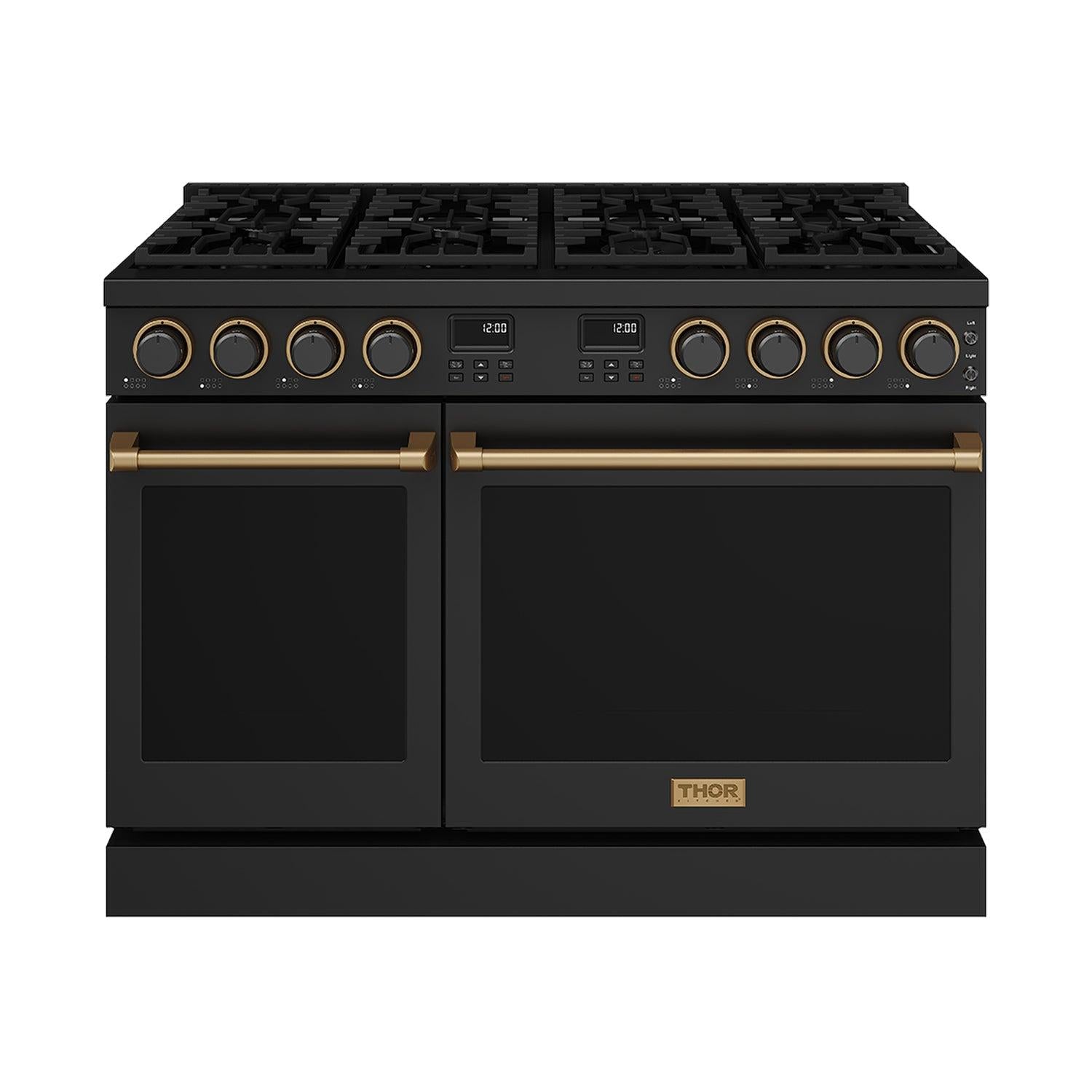Thor Kitchen ARG48BBRZ 48 Inch Contemporary Professional Liquid Propane Range In Black/Bronze