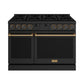 Thor Kitchen ARG48BLPBRZ 48 Inch Contemporary Professional Liquid Propane Range In Liquid Propane Black/Bronze
