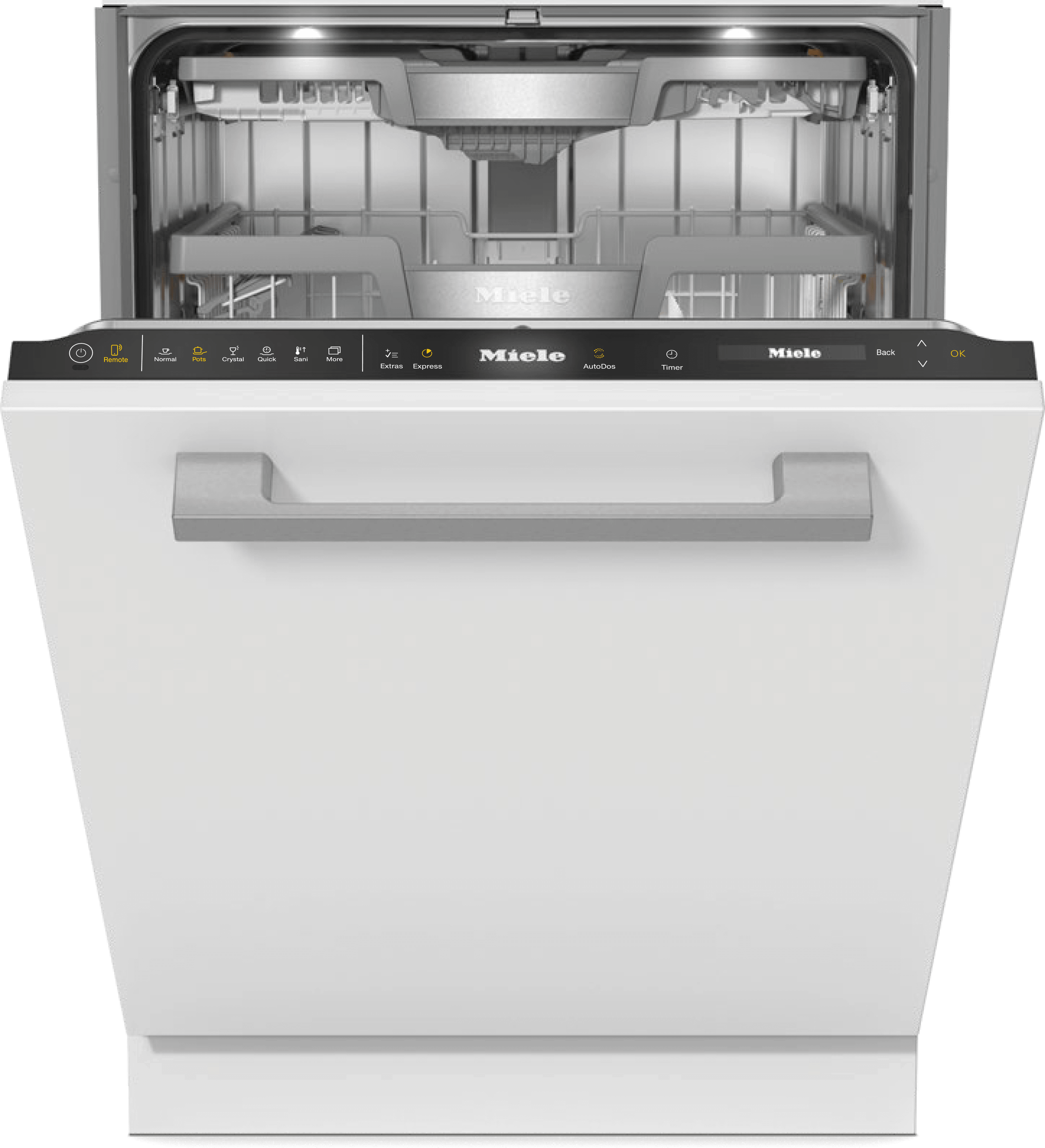 Miele G7766SCVI  AutoDos Obsidian Black Fully integrated dishwashers in standard size with Automatic Dispensing