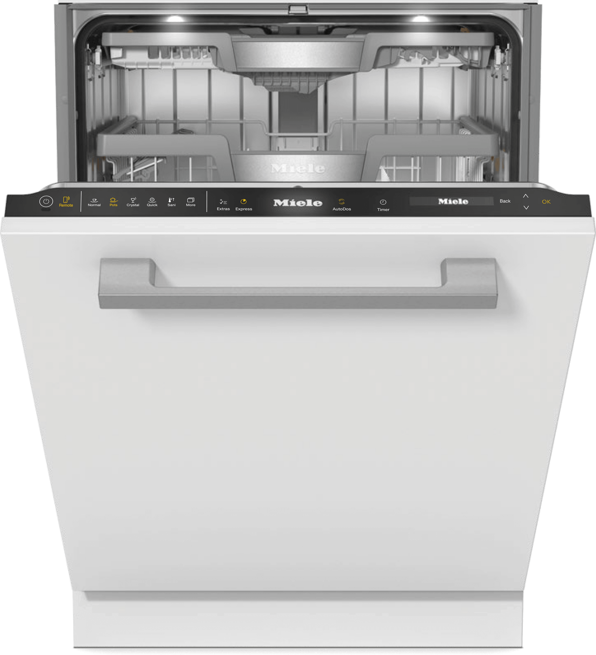 Miele G7766SCVI  AutoDos Obsidian Black Fully integrated dishwashers in standard size with Automatic Dispensing