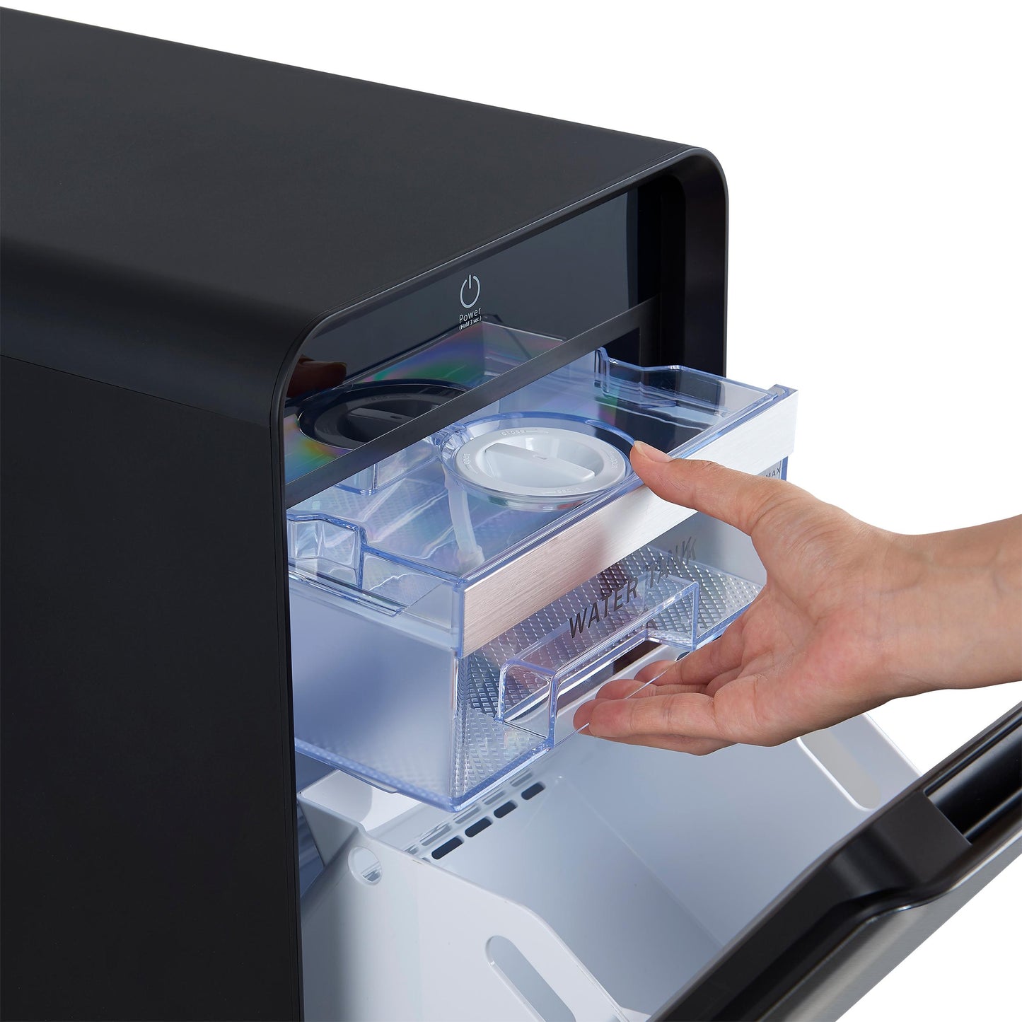 Forno FIMFS735211BLK Sferico 11-In Ice Maker, Black, 32 Clear 2-In Slow-Melting Spheres Daily, Stores More Than 10 Balls