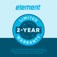 Element Appliance ECD4224EGG Element 4.0 Cu. Ft. Front Load Electric Dryer - Gray, Energy Star (Ecd4224Egg)