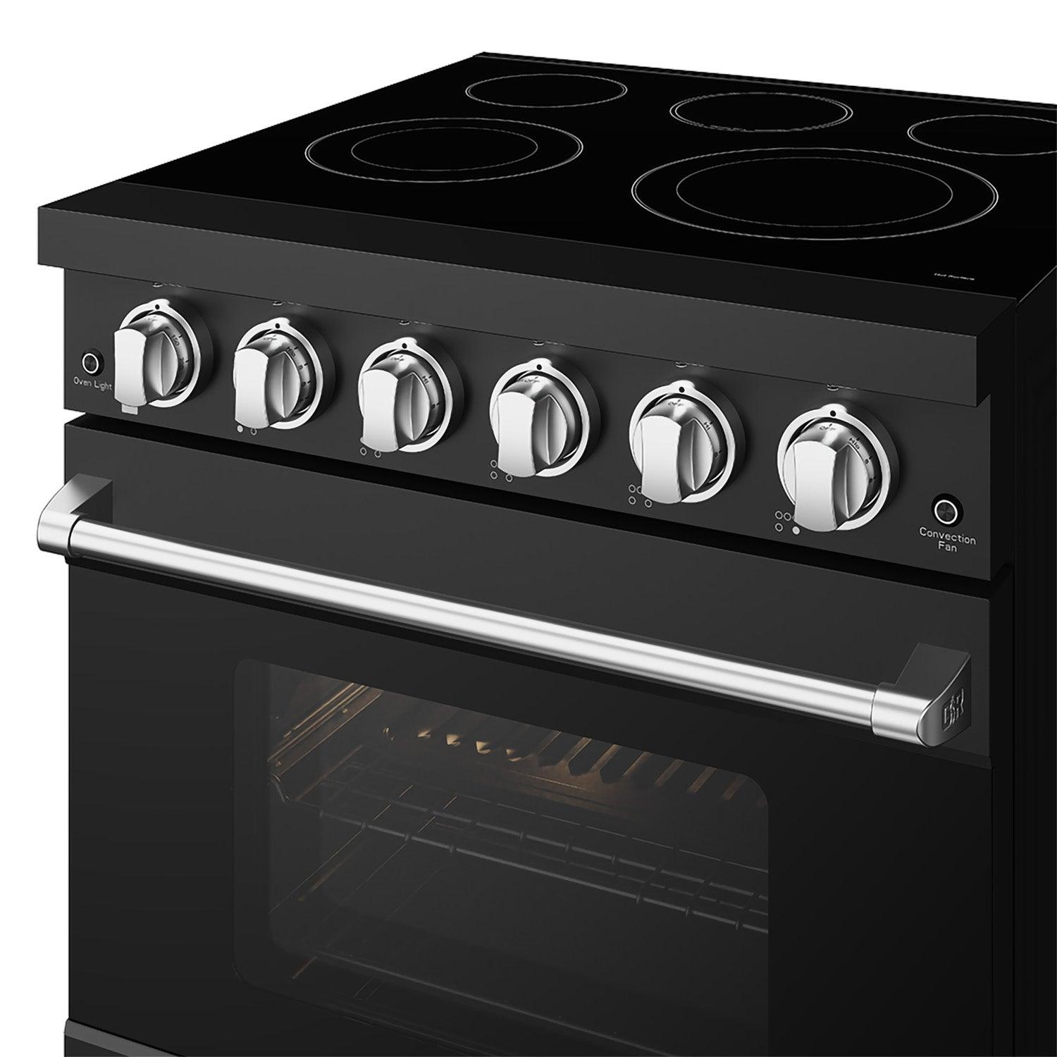 Thor Kitchen RSE30PBSS 30 Inch Professional Electric Range With Precision Knob Control In Black And Stainless Steel Gordon Ramsay Series