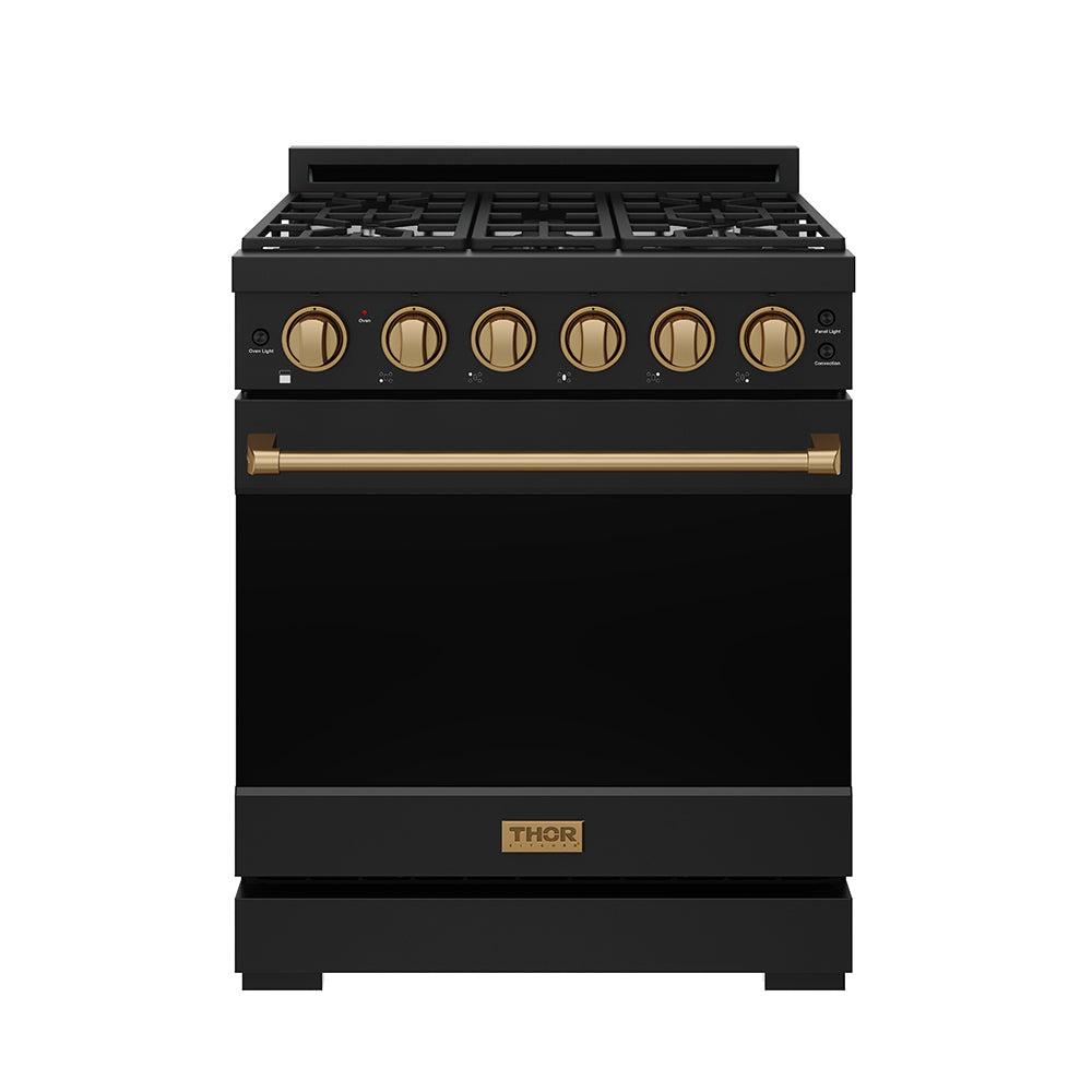 Thor Kitchen RSG30PBBRZ 30 Inch Professional Gas With Precision Knob Control In Black/Bronze
