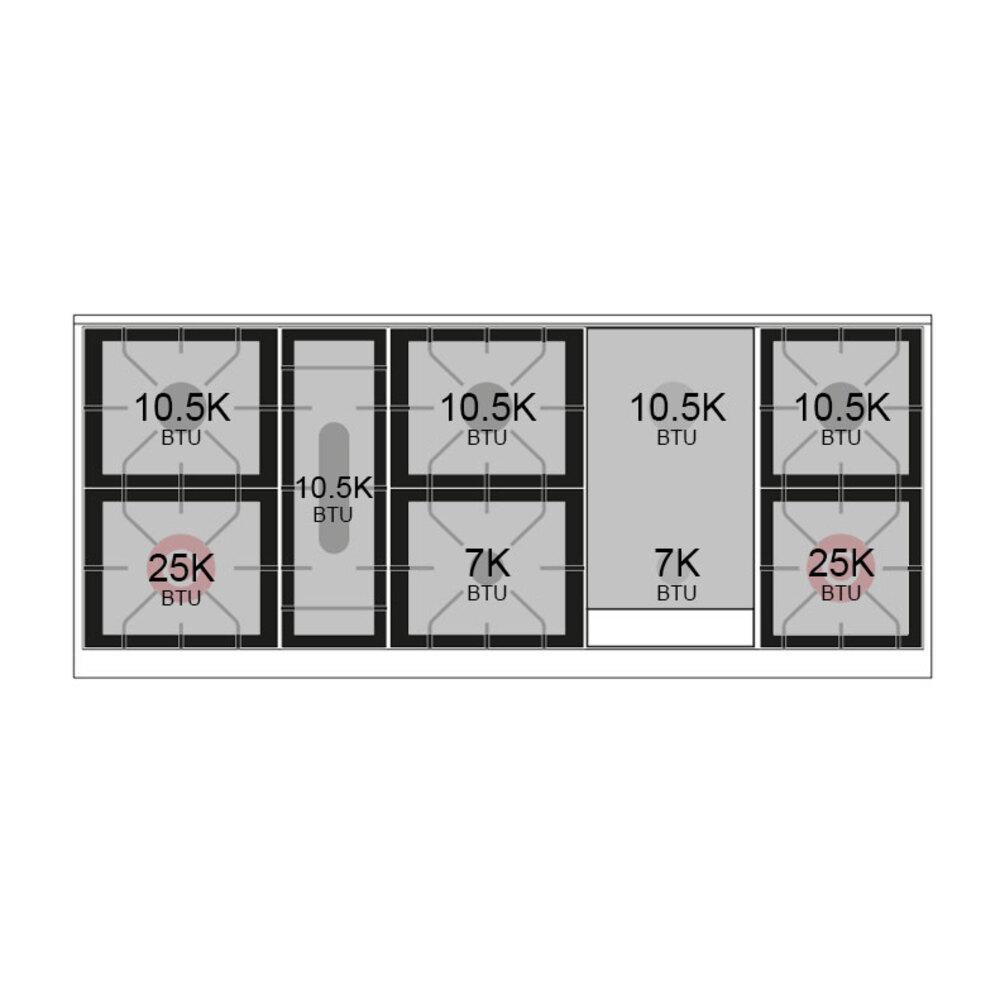 Ilve UN60FQNMPMGC Ilve Un60Fqnmpmgc Nostalgie Ii Noblesse 60" Dual Fuel Range (9 Sealed Burners + Griddle, Natural Gas, Solid Door, Graphite Matte, Chrome)