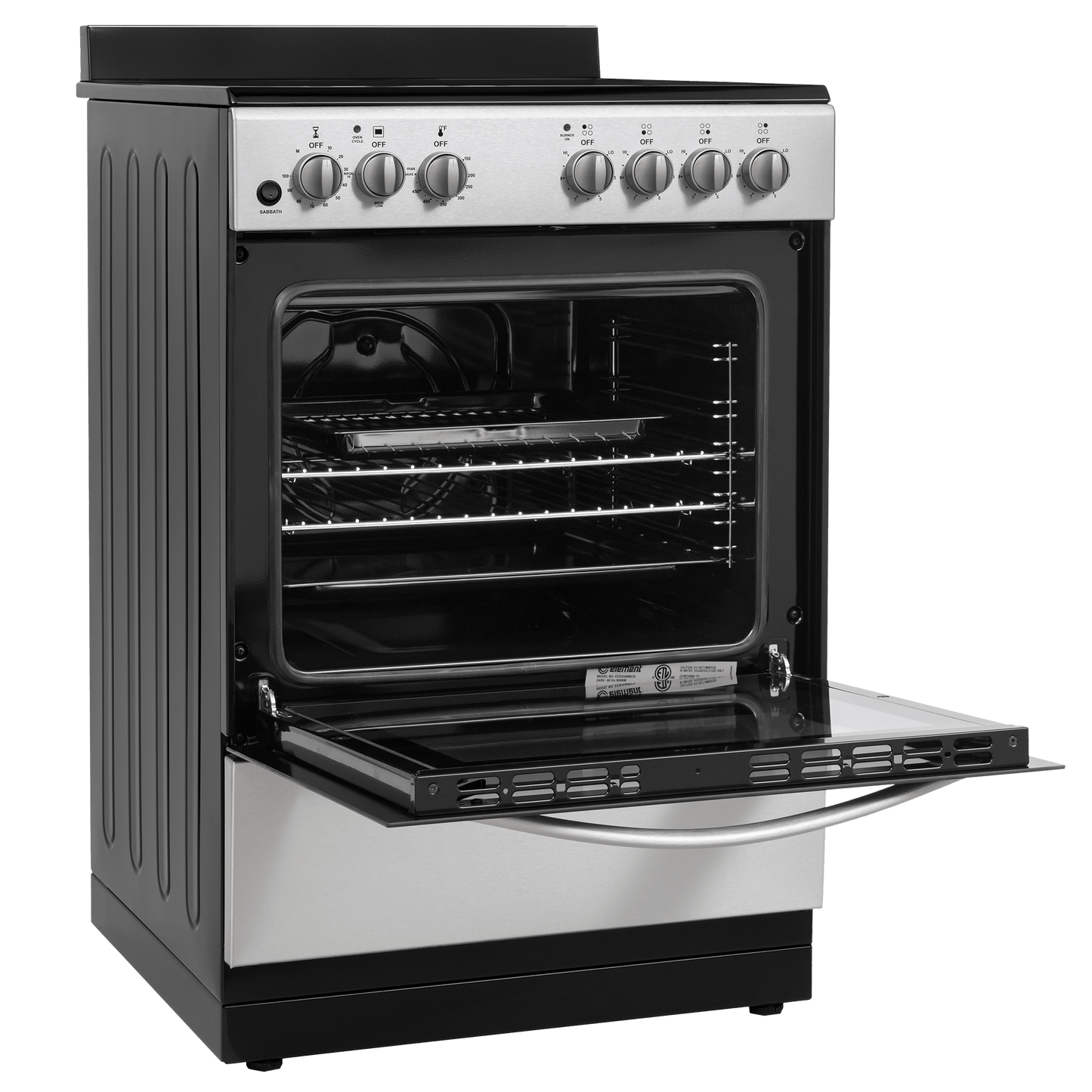 Element Appliance EER244MSCS Element 2.4 Cu. Ft. 24 Electric Range - Stainless Steel (Eer244Mscs)